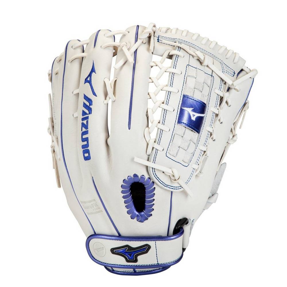 Luva Mizuno Softball MVP Prime SE Fastpitch 13" - Mulher - Branco/Azul Marinho - EZOMF9273